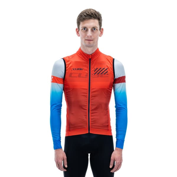 Cube Gilet Teamline Röd M Man