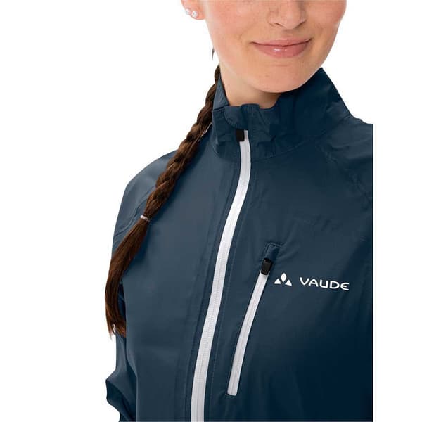 Vaude Bike Drop Iii Regnfrakke Blå 42 Kvinde