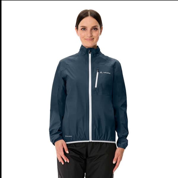 Vaude Bike Drop Iii Regnfrakke Blå 42 Kvinde