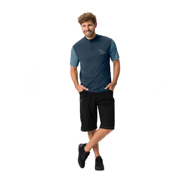Vaude Bike Ledro T-shirt Med Korta ärmar Blå M Man