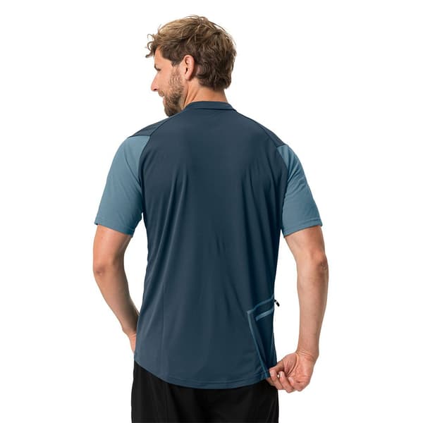 Vaude Bike Ledro T-shirt Med Korta ärmar Blå M Man