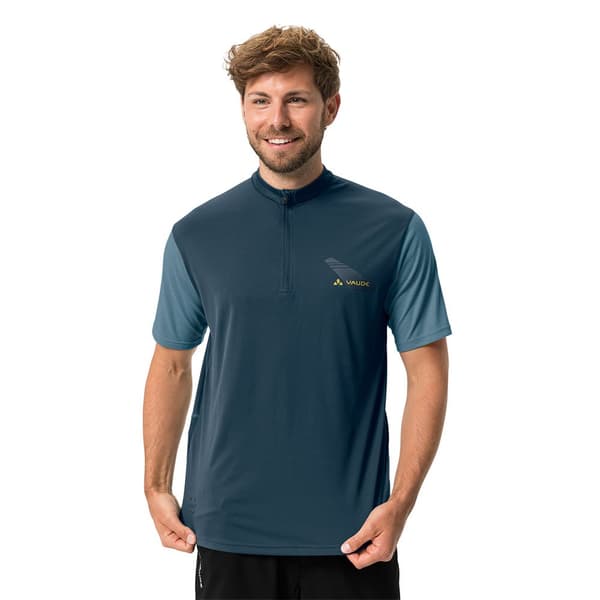 Vaude Bike Ledro T-shirt Med Korta ärmar Blå M Man