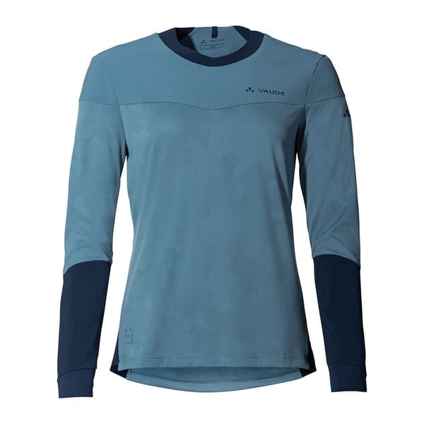 Vaude Bike Moab Pro T-shirt Med Lange ærmer Blå 42 Kvinde