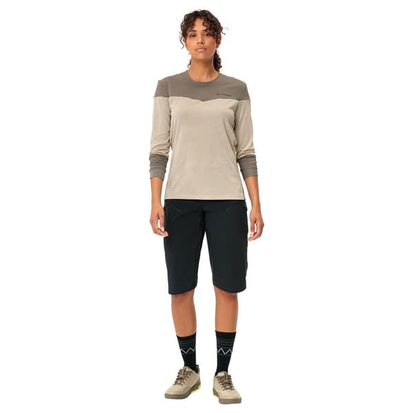 Vaude Moab Long Sleeve Pro T-shirt Med Lange ærmer Beige 40 Kvinde