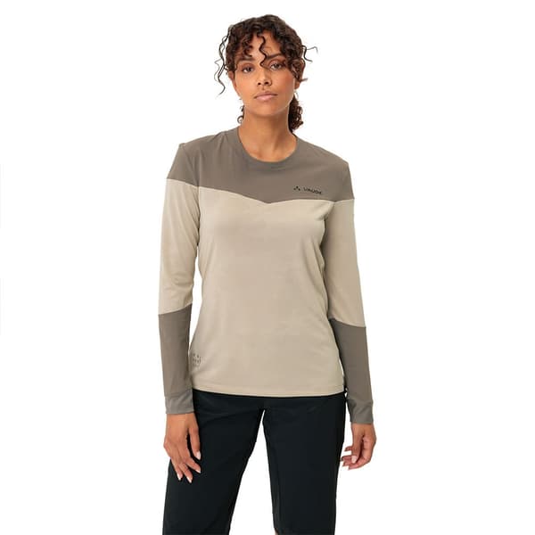 Vaude Moab Long Sleeve Pro T-shirt Med Lange ærmer Beige 40 Kvinde