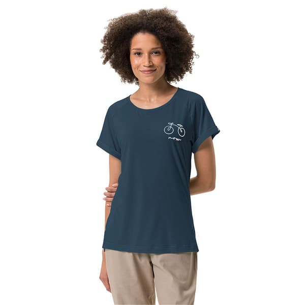 Vaude Bike Cyclist 2 T-shirt Med Korte ærmer Blå 40 Kvinde