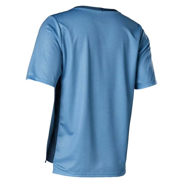 Fox Racing Mtb Defend Ungdom T-shirt Med Korte ærmer Blå 6-7 Years Dreng