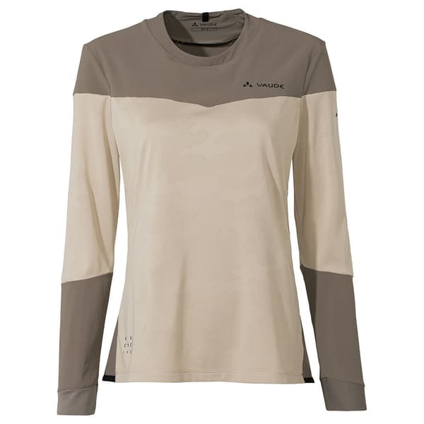 Vaude Moab Long Sleeve Pro T-shirt Med Lång ärm Beige 36 Kvinna
