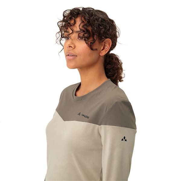 Vaude Moab Long Sleeve Pro T-shirt Med Lång ärm Beige 36 Kvinna
