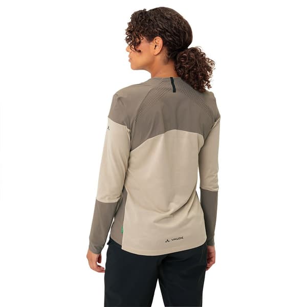 Vaude Moab Long Sleeve Pro T-shirt Med Lång ärm Beige 36 Kvinna