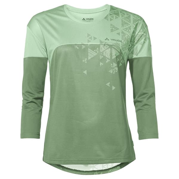 Vaude Moab Long Sleeve V 3/4 ærmet T-shirt Grøn 36 Kvinde
