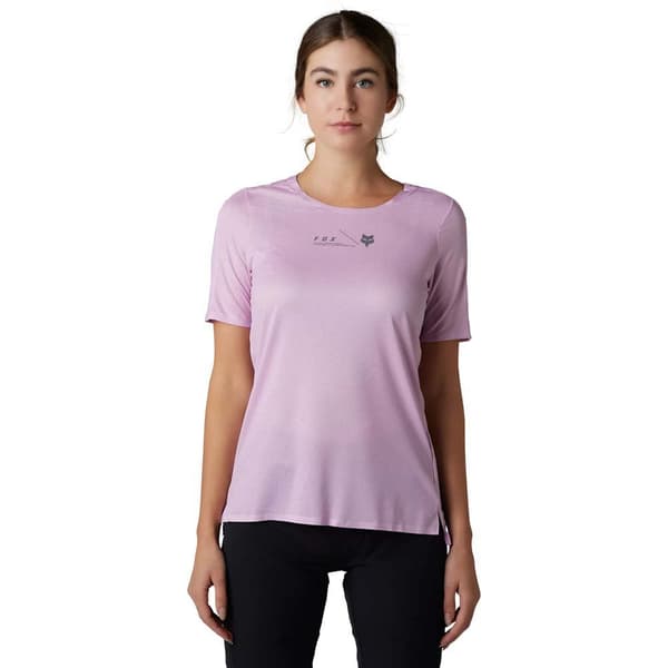 Fox Racing Mtb Flexair T-shirt Med Korte ærmer Rosa S Kvinde