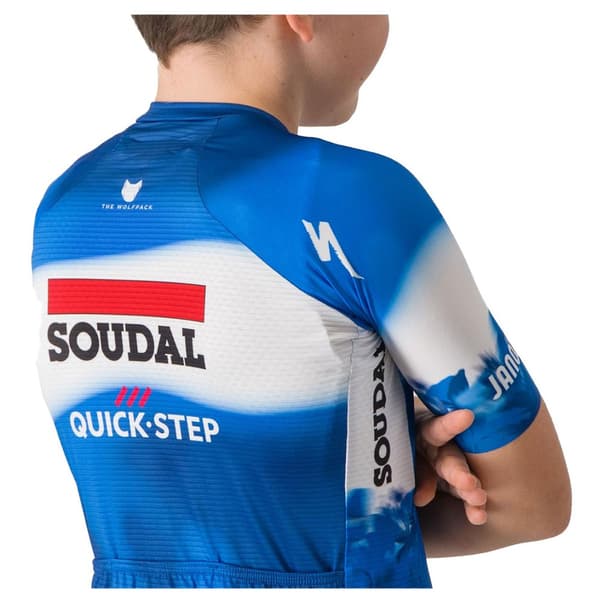 Castelli Kortærmet Trøje Aero Soudal Quick-step 2024 Blå 4 Years