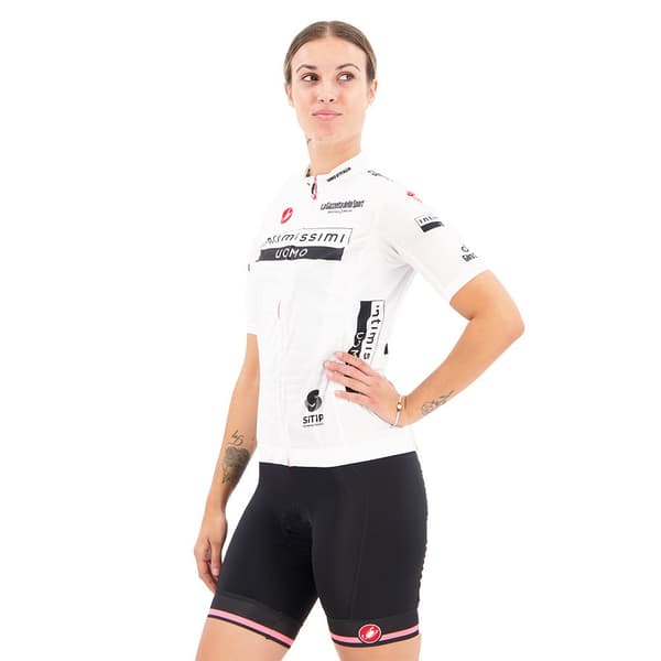Castelli Lyhythihainen Jersey Giro Italia 2022 Competizione Valkoinen L Nainen
