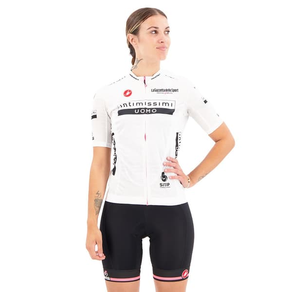 Castelli Lyhythihainen Jersey Giro Italia 2022 Competizione Valkoinen L Nainen