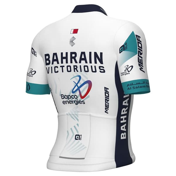 Ale Kortærmet Trøje Prime Bahrain Victorious 2024 Hvid S Mand