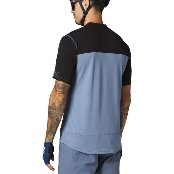 Fox Racing Mtb Ranger Drirelease® Henley T-shirt Med Korte ærmer Blå S Mand