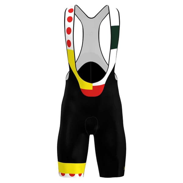 Santini Combo Tour De France Official General Leader 2024 Cykelshorts Gul L Mand