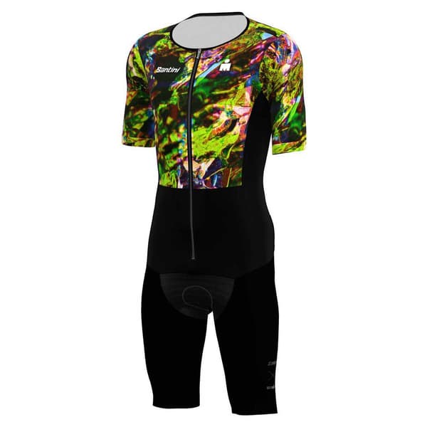 Santini Viper Zephyr X Ironman 2024 Kortærmet Triatlon Flerfarvet 3XL Mand