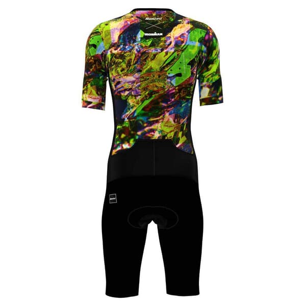 Santini Viper Zephyr X Ironman 2024 Kortærmet Triatlon Flerfarvet 3XL Mand