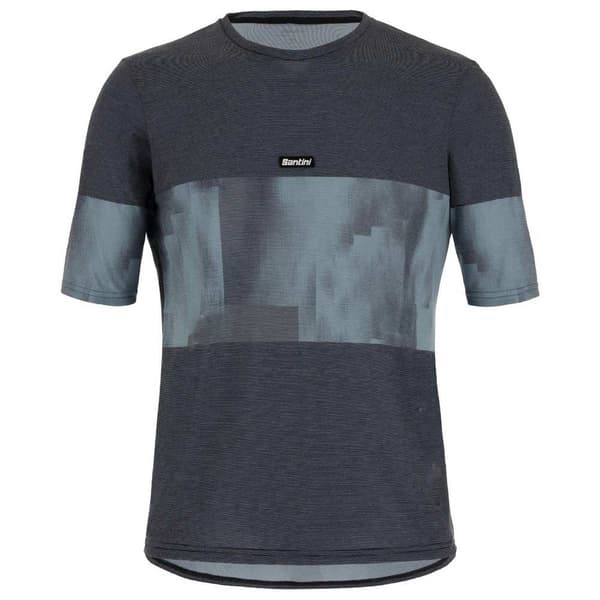 Santini Forza Indoor Collection T-shirt Med Korte ærmer Blå M Mand