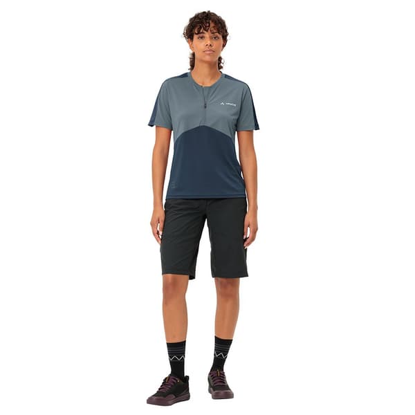 Vaude Bike Altissimo Ii T-shirt Med Korte ærmer Blå 44 Kvinde