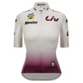 Miniatyrbillede 1 af 3: Santini Tour De France Femme Avec Zwift Best Young Leader Kortærmet Trøje Hvid L Kvinde