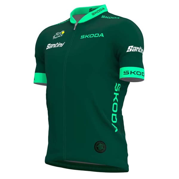 Santini Tour De France Official Best Sprinter Lyhythihainen Paita Vihreä 4XL Mies