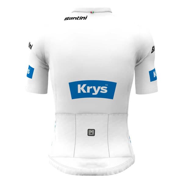 Santini Tour De France Official Best Young Rider Kortærmet Trøje Hvid 4XL Mand