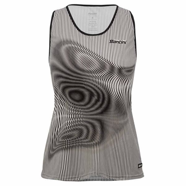 Santini Vortex ærmeløs T-shirt Sort M Kvinde