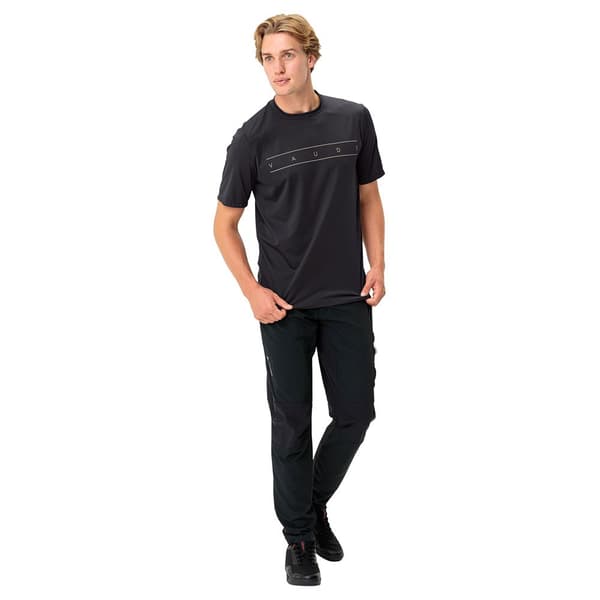 Vaude Qimsa Logo T-shirt Med Korte ærmer Sort 2XL Mand