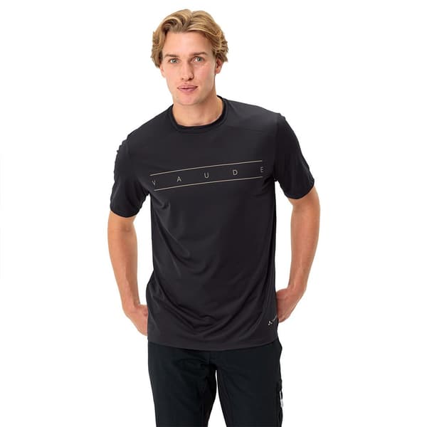 Vaude Qimsa Logo T-shirt Med Korte ærmer Sort 2XL Mand