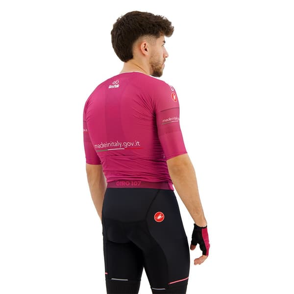 Castelli #giro107 Race 2024 Kortærmet Trøje Rosa XL Mand