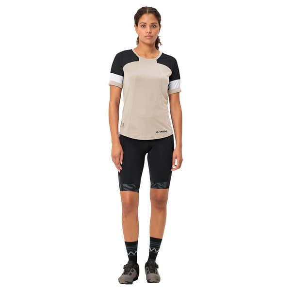 Vaude Kuro T-shirt Med Korte ærmer Beige 36 Kvinde