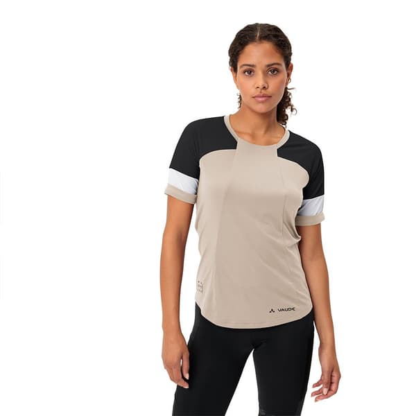 Vaude Kuro T-shirt Med Korte ærmer Beige 36 Kvinde