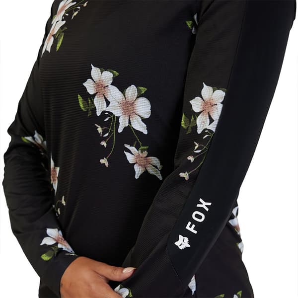 Fox Racing Mtb Flexair Ascent Dogwood T-shirt Med Lange ærmer Sort XS Kvinde