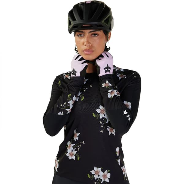 Fox Racing Mtb Flexair Ascent Dogwood T-shirt Med Lange ærmer Sort XS Kvinde