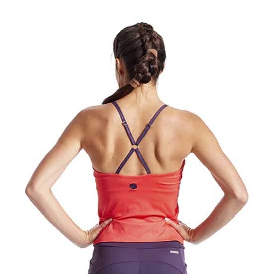 Pearl Izumi Prospect Built-in Bra Medium Support ærmeløs T-shirt Orange M Kvinde