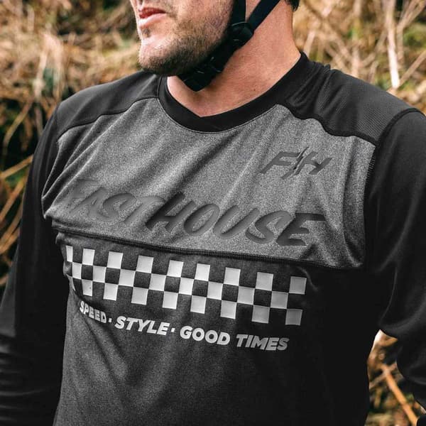 Fasthouse Mesa T-shirt Med Lange ærmer Grå M Mand