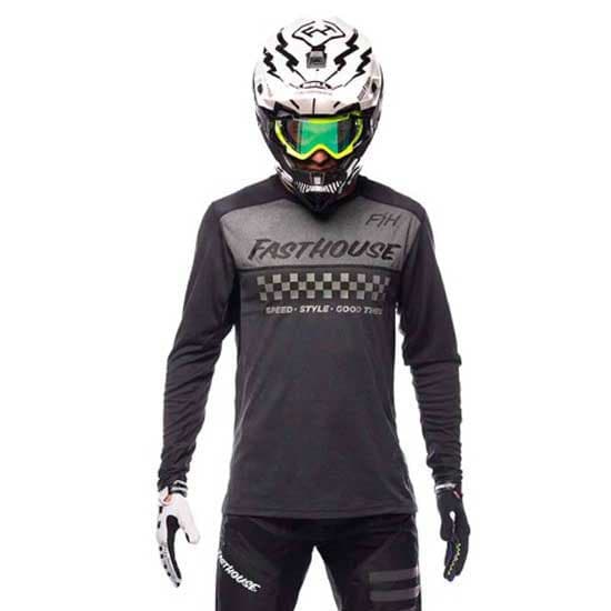 Fasthouse Mesa T-shirt Med Lange ærmer Grå M Mand