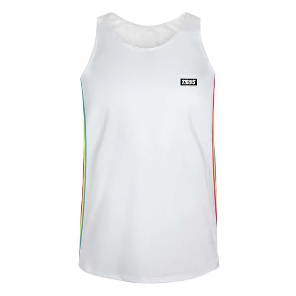 226ers Side Slim Flag ærmeløs T-shirt Hvid M Mand
