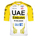 Miniatyrbillede 1 af 6: Pissei Uae Team Emirates - Tour De France 2024 Replica Kortærmet Trøje Gul M Mand