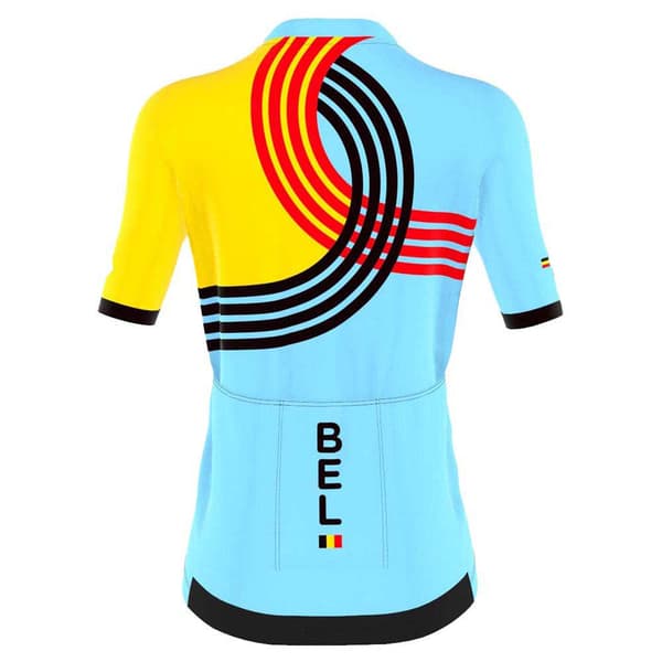 Bioracer Icon Boic Olympics Paris 2024 Korta ärmar Cykeltröja Blå S Kvinna