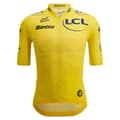 Miniatyrbillede 1 af 3: Santini Tour De France Official Overall Leader Kortærmet Trøje Gul XS Mand