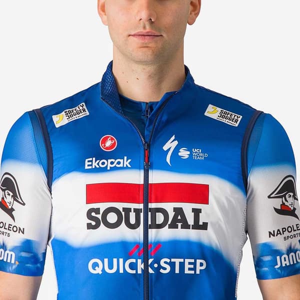 Castelli Pro Light Soudal Quick-step 2024 Väst Blå XS Man