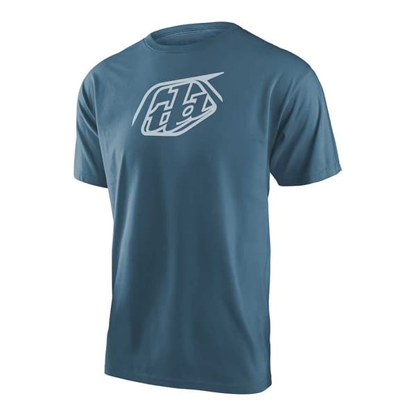 Troy Lee Designs Badge T-shirt Med Korta ärmar Blå XL Man