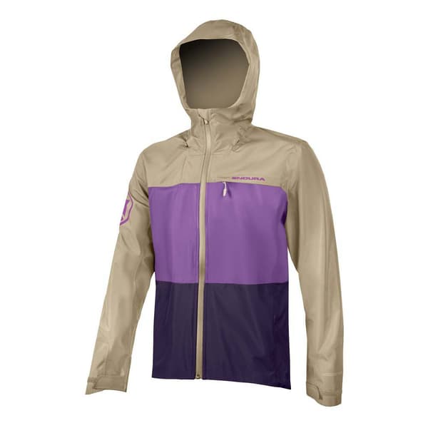 Endura Singletrack Ii Jakke Beige,Lilla L Mand