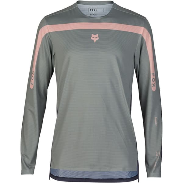 Fox Racing Mtb Flexair Aviaton Race T-shirt Med Lange ærmer Grå M Mand