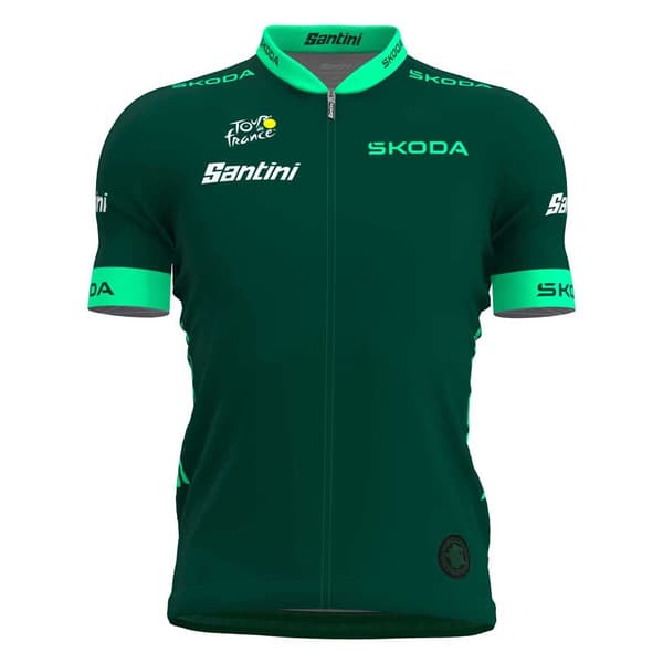 Santini Tour De France Official Best Sprinter Lyhythihainen Pyöräilypaita Vihreä S Mies