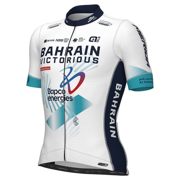 Ale Pr-s Bahrain Victorious 2024 Lyhythihainen Pyöräilypaita Valkoinen L Mies